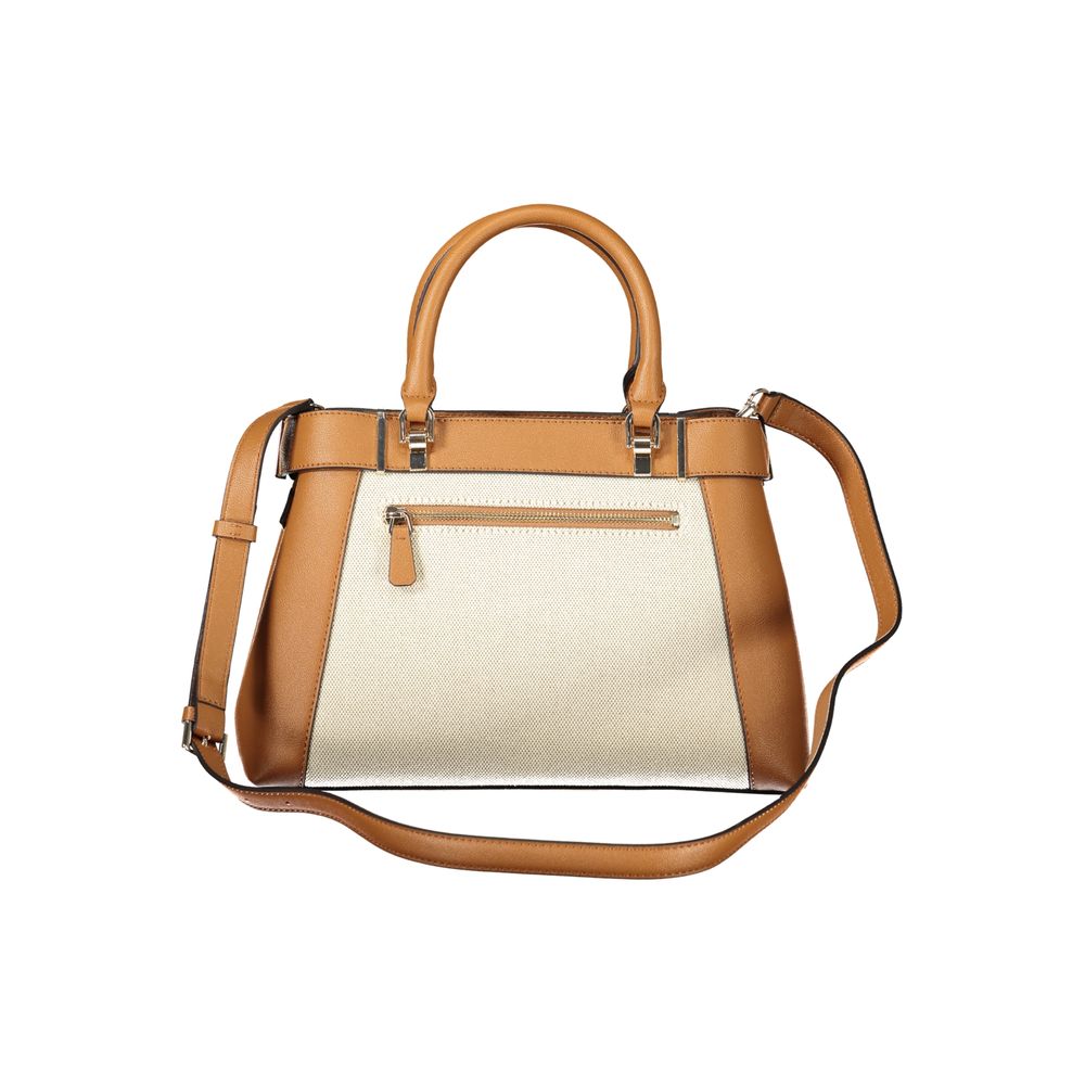 Guess Jeans Brown Cotton Women Handbag Guess Jeans