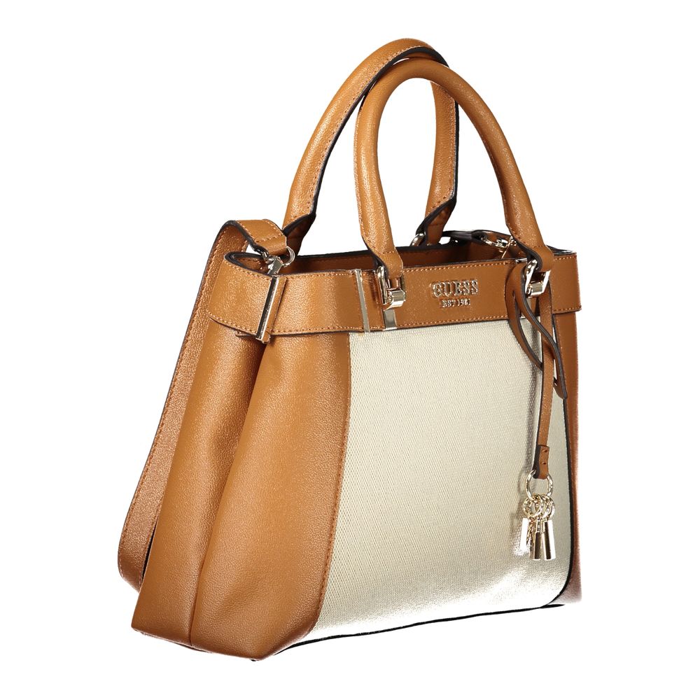 Guess Jeans Brown Cotton Women Handbag Guess Jeans