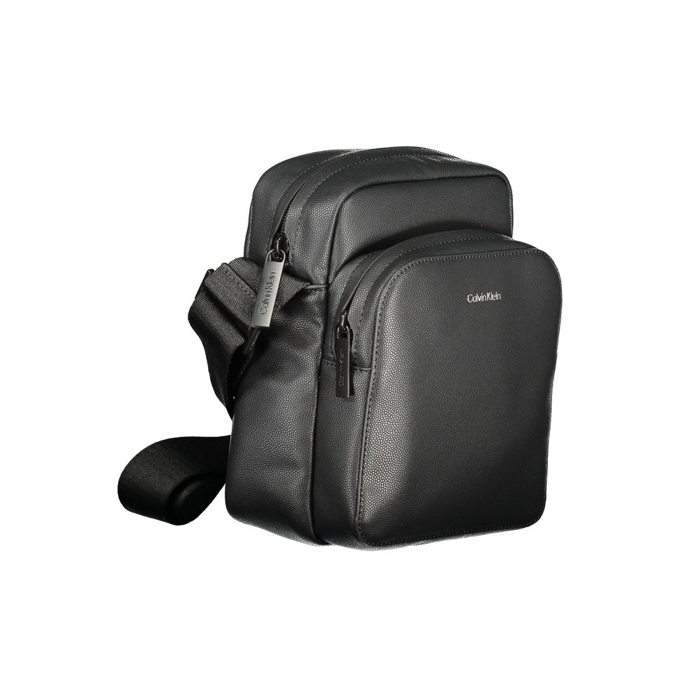 Calvin Klein Black Polyester Men Shoulder Bag Calvin Klein