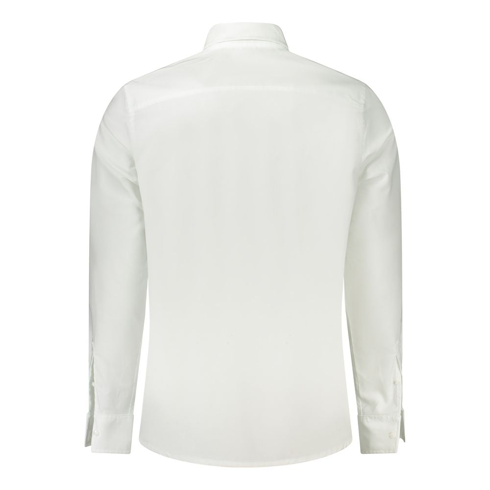 Calvin Klein White Cotton Men Shirt Calvin Klein
