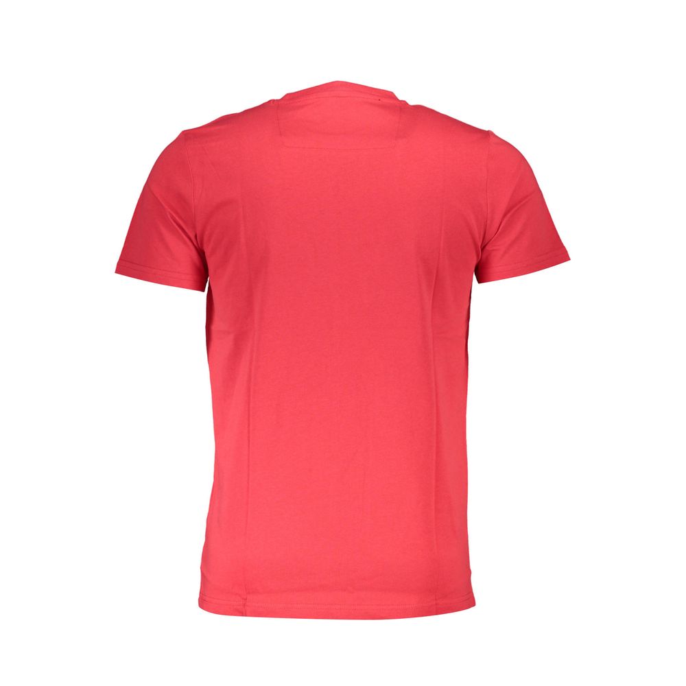 Cavalli Class Red Cotton Men T-Shirt Cavalli Class