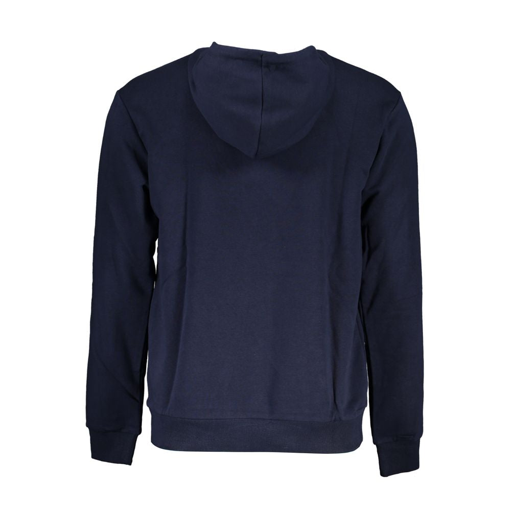 Fila Blue Cotton Blend Hooded Sweatshirt Fila