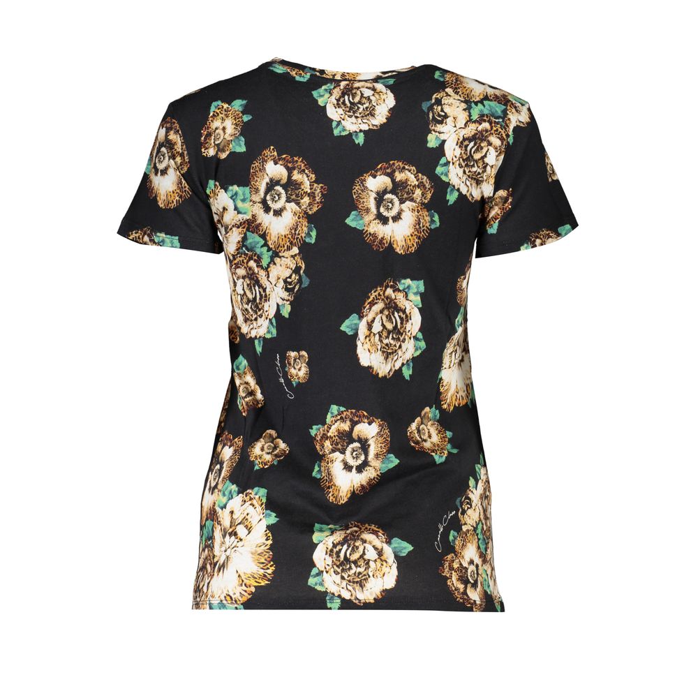 Cavalli Class Black Cotton Women T-Shirt Cavalli Class