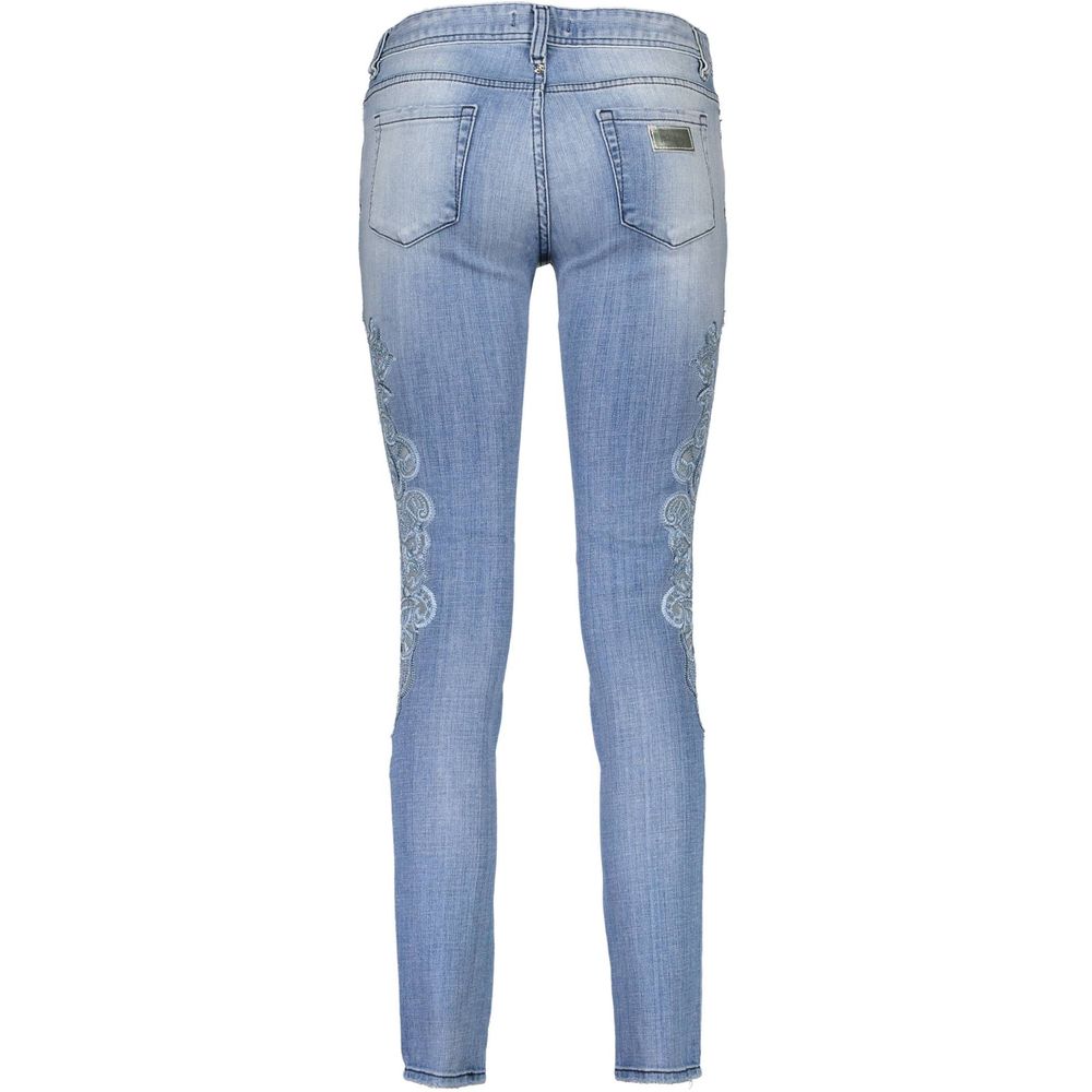 Just Cavalli Light Blue Cotton Women Jeans Just Cavalli