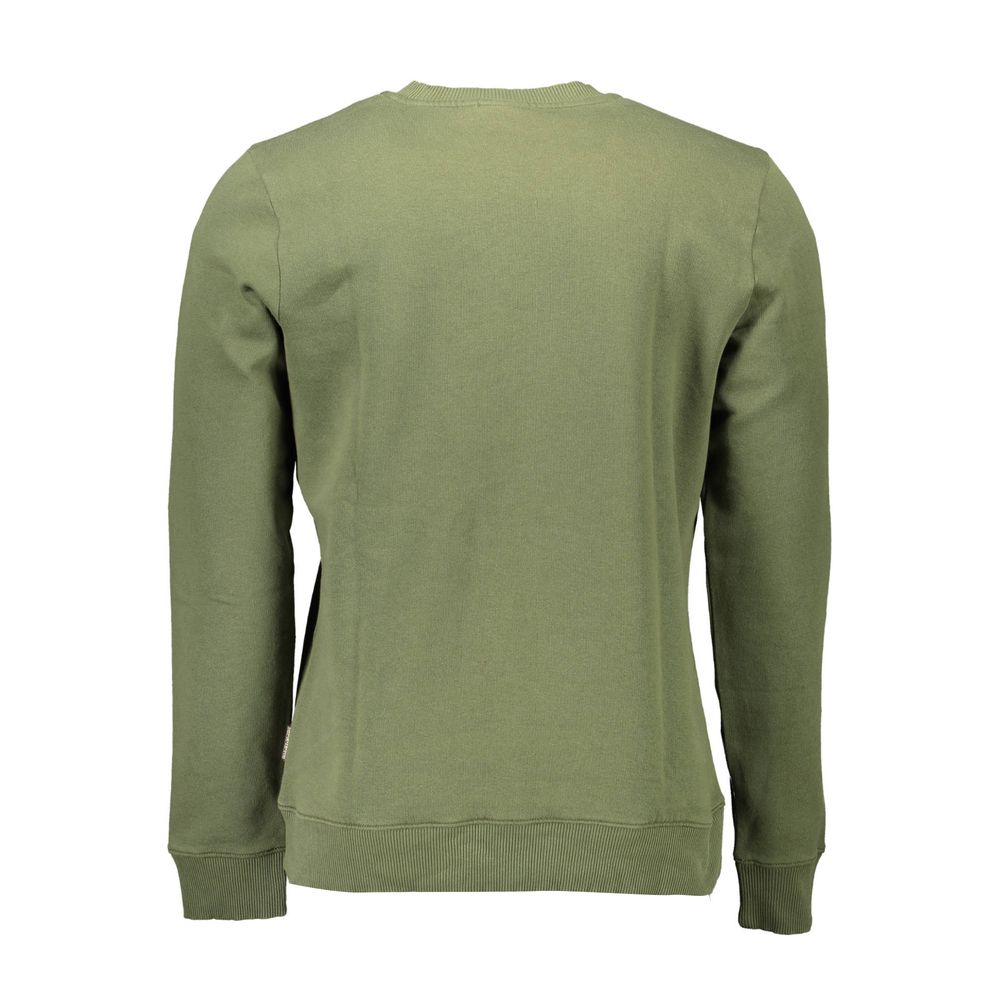 Napapijri Green Cotton Men Sweater Napapijri