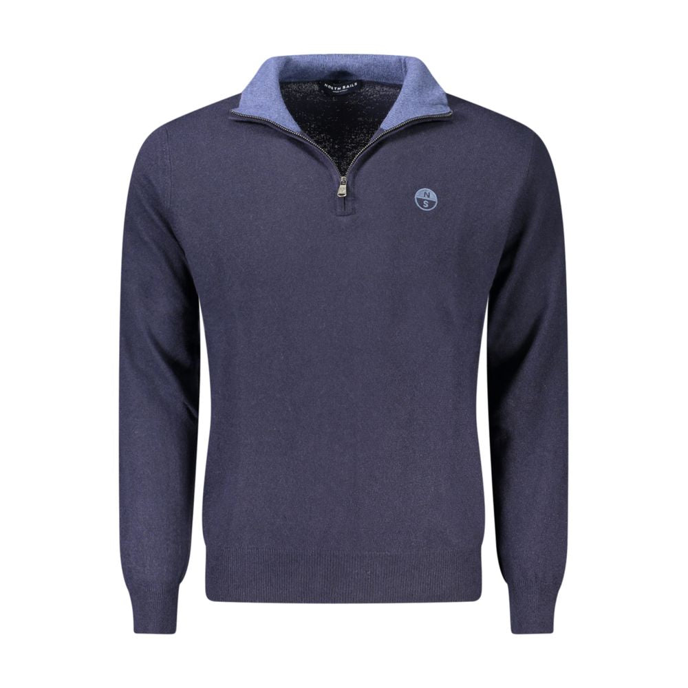 North Sails Blue Wool Men Sweater North Sails