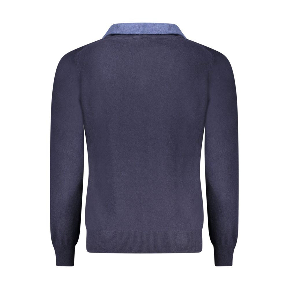 North Sails Blue Wool Men Sweater North Sails