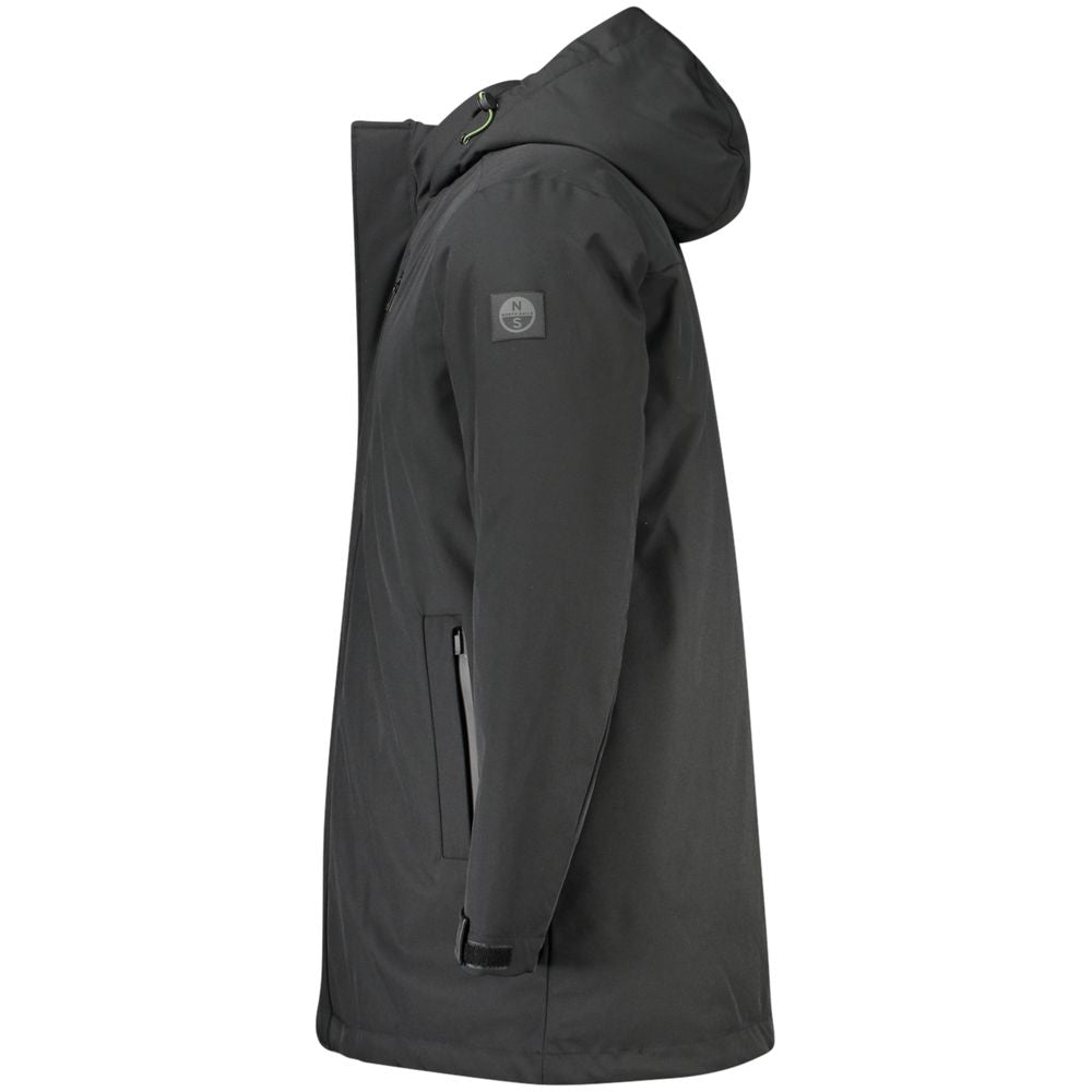 North Sails Black Polyester Men Jacket North Sails