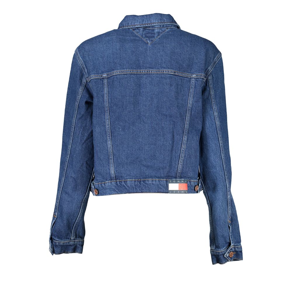 Tommy Hilfiger Blue Cotton Women Jacket Tommy Hilfiger