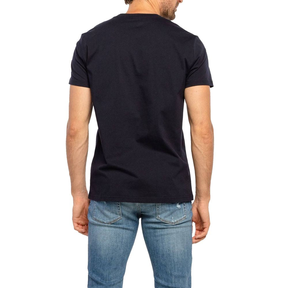 Balmain Blue Cotton T-Shirt Balmain