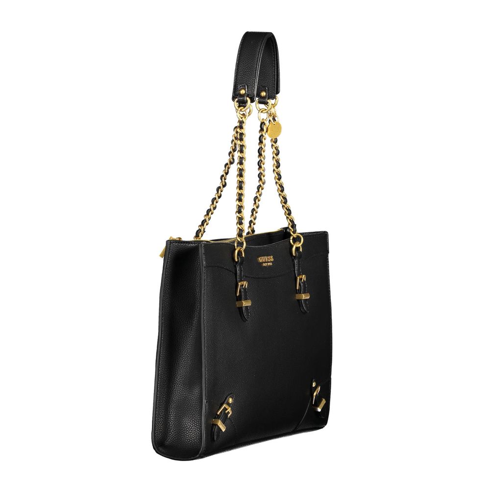 Guess Jeans Black Polyethylene Women Handbag Guess Jeans