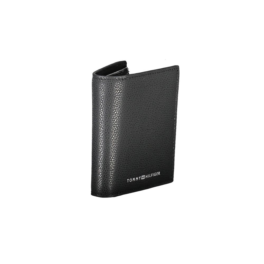 Tommy Hilfiger Black Leather Men Wallet Tommy Hilfiger