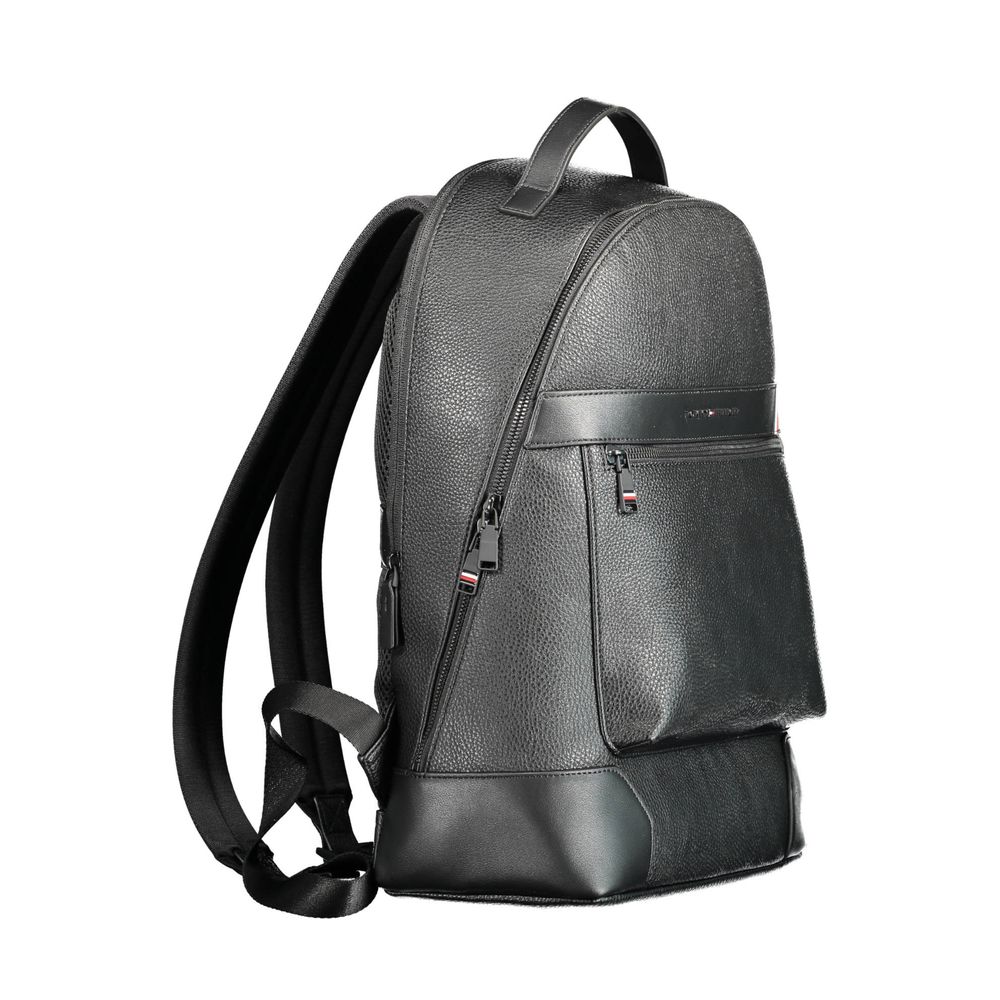 Tommy Hilfiger Black Polyethylene Men Backpack Tommy Hilfiger