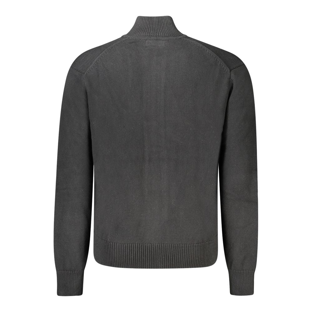 Guess Jeans Black Cotton Men Sweater Guess Jeans