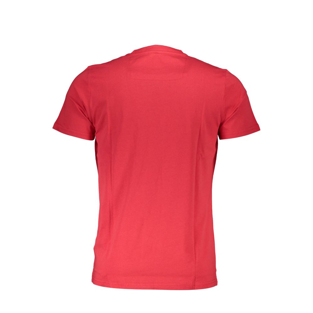 Cavalli Class Red Cotton Men T-Shirt Cavalli Class