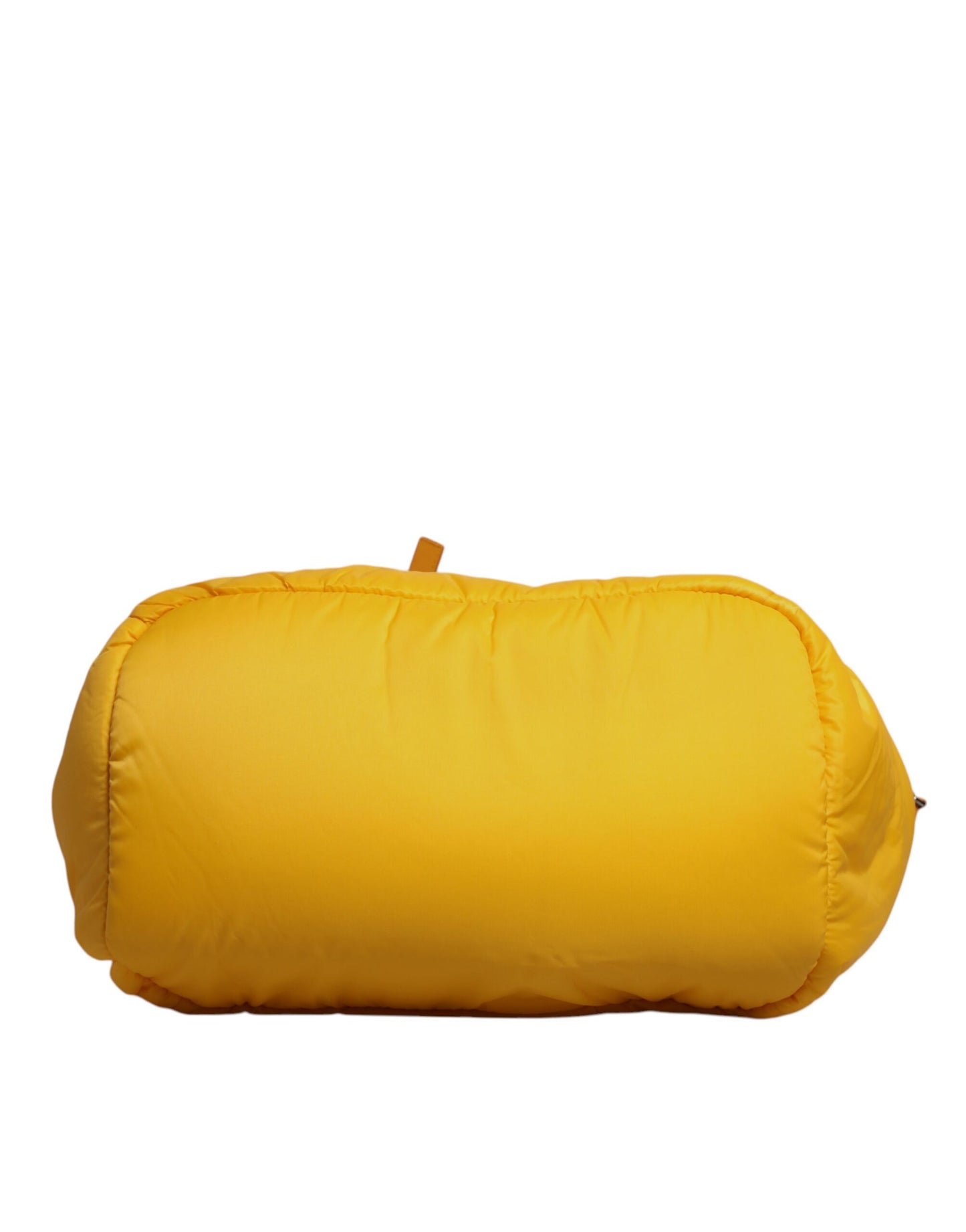 Dolce & Gabbana Yellow Orange Nylon Logo Plaque Hand Shoulder Tote Bag Dolce & Gabbana