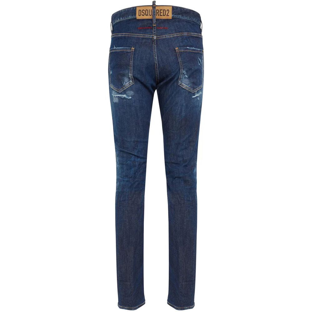 Dsquared² Blue Cotton Jeans & Pant Dsquared²