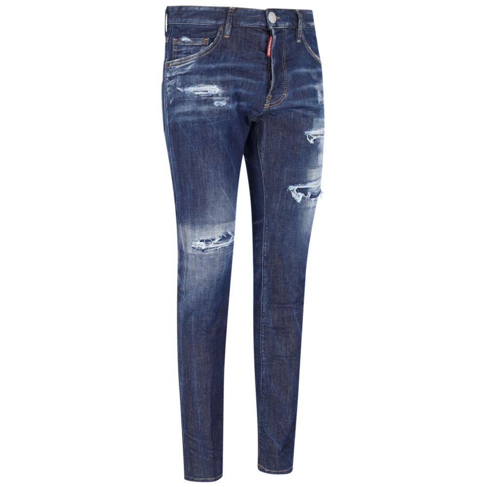 Dsquared² Blue Cotton Jeans & Pant Dsquared²