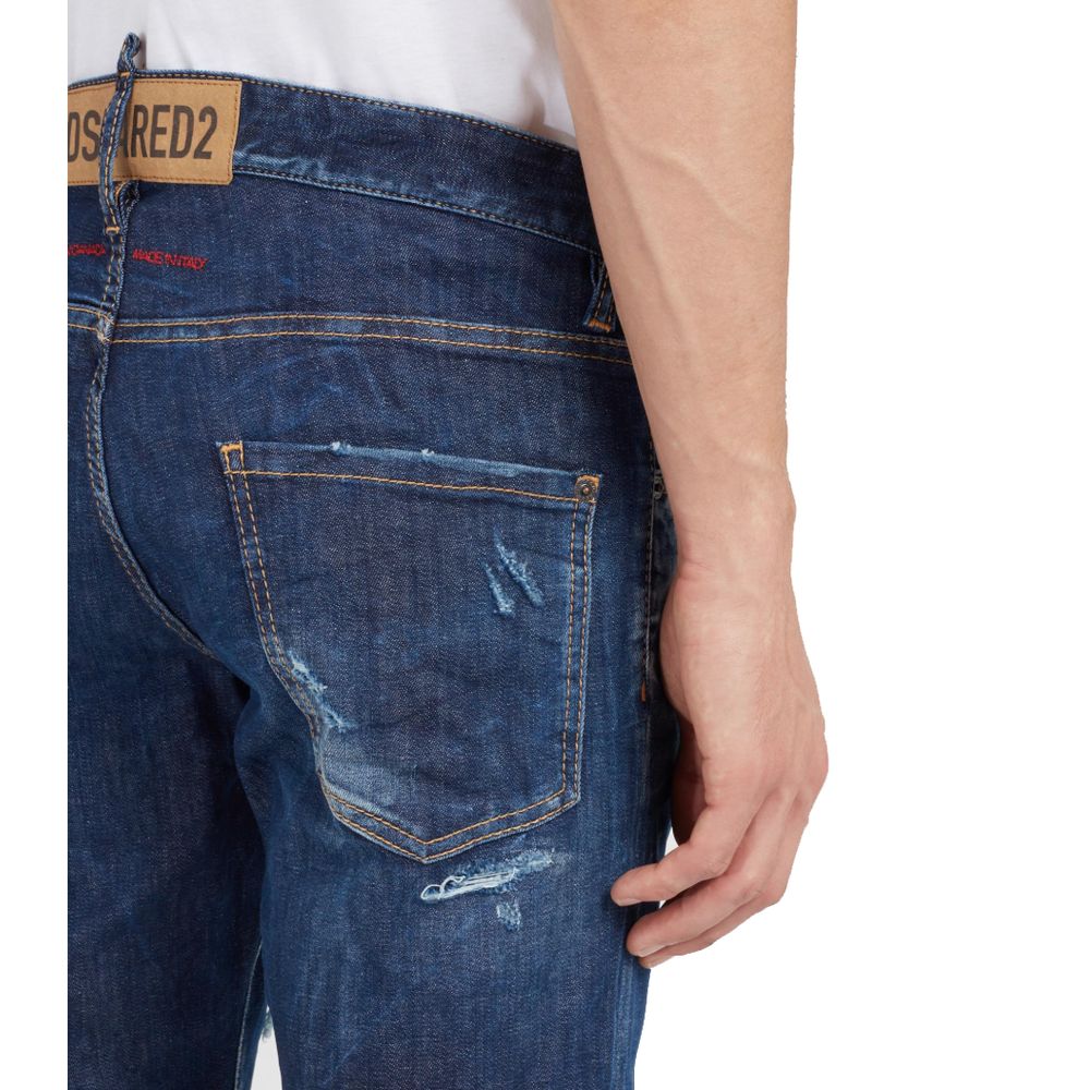 Dsquared² Blue Cotton Jeans & Pant Dsquared²
