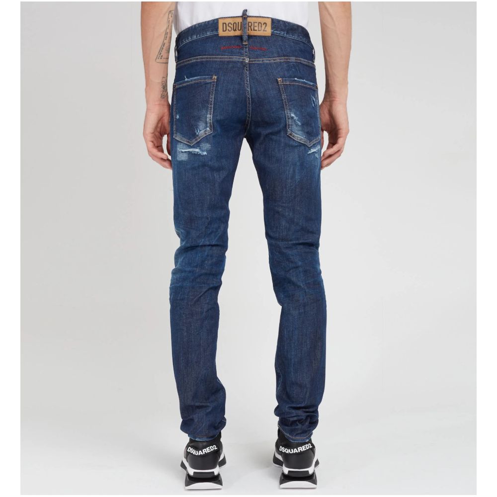 Dsquared² Blue Cotton Jeans & Pant Dsquared²