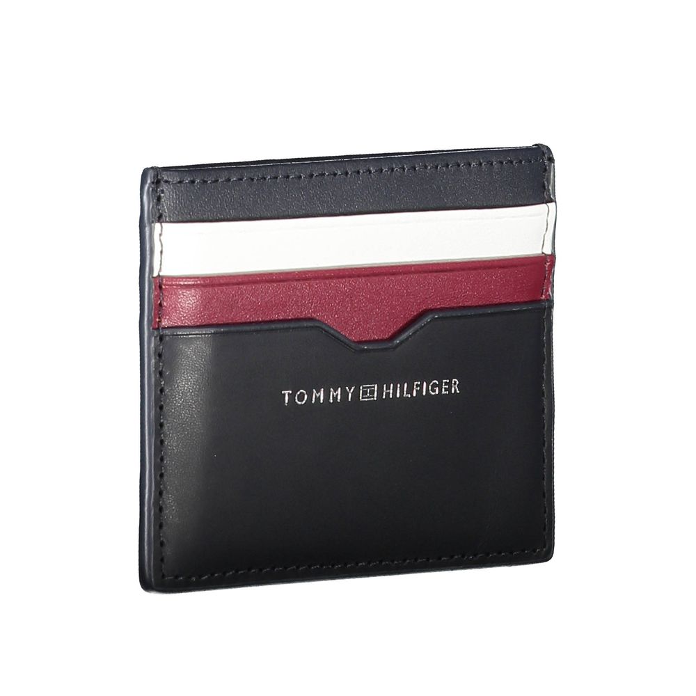 Tommy Hilfiger Blue Leather Men Wallet Tommy Hilfiger