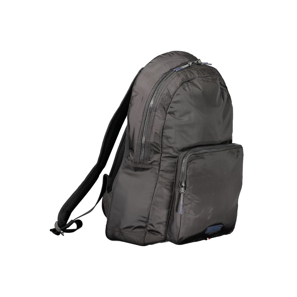 Tommy Hilfiger Black Polyurethane Men Backpack Tommy Hilfiger