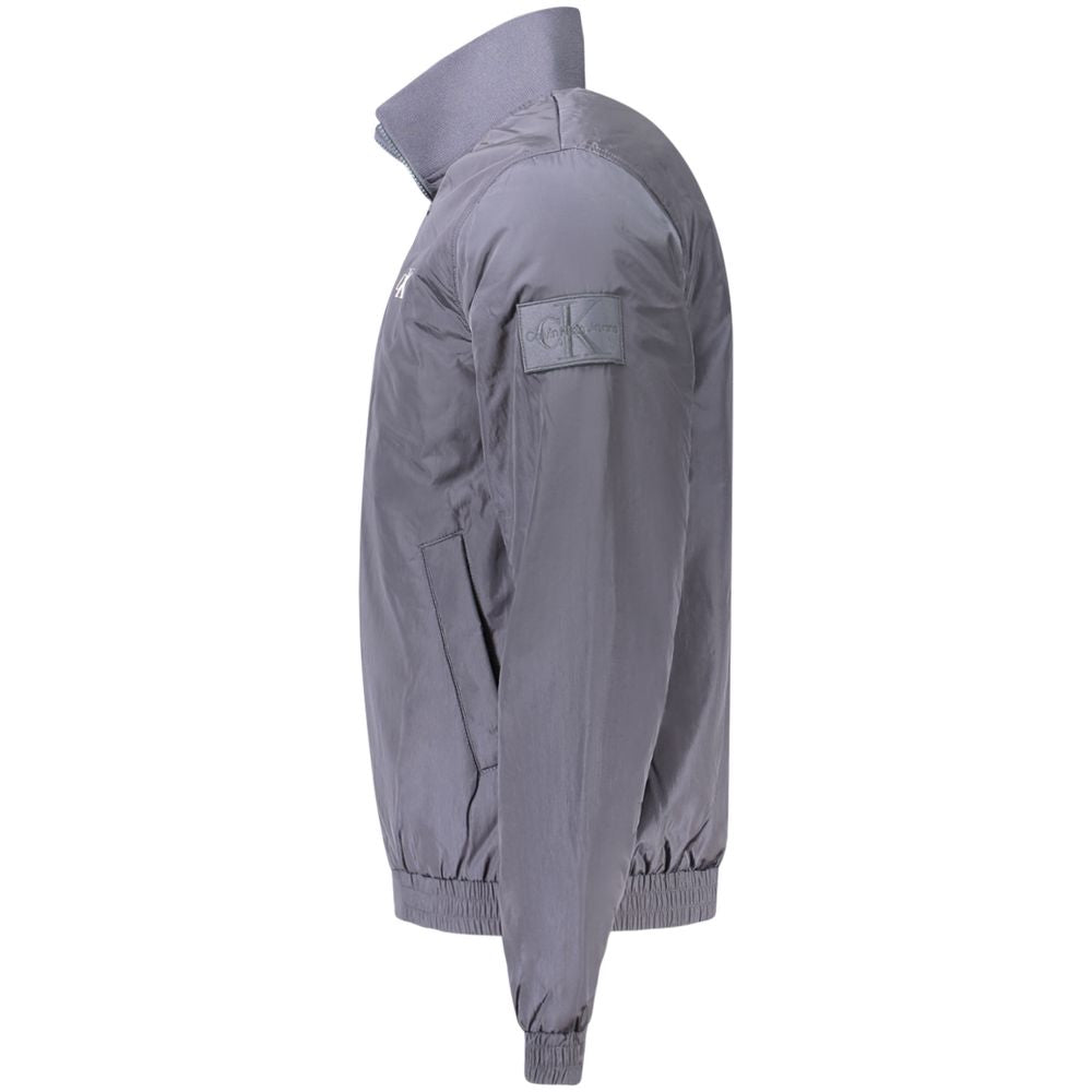 Calvin Klein Blue Polyamide Men Jacket Calvin Klein