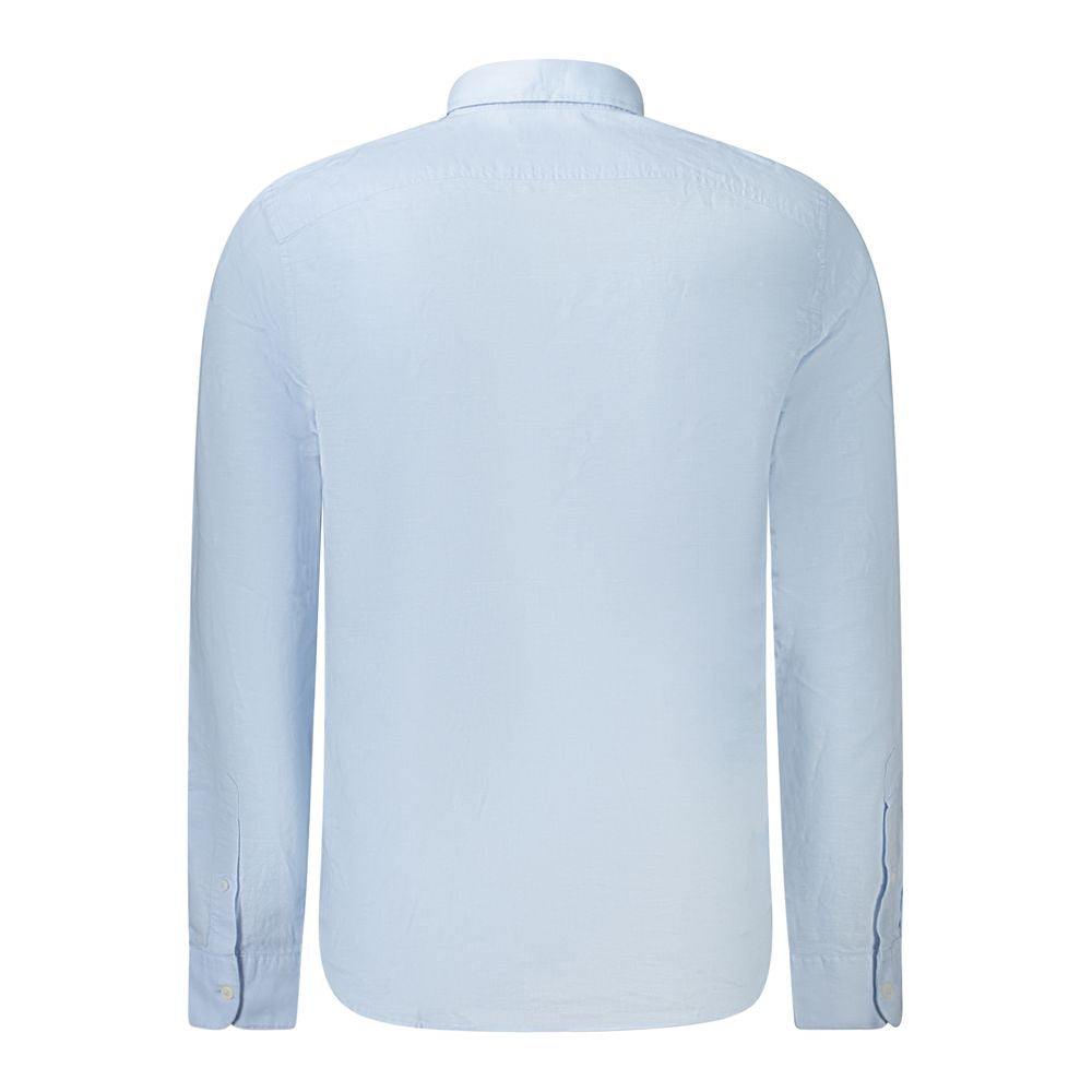 Timberland Azzurro Linen Men's Shirt Timberland