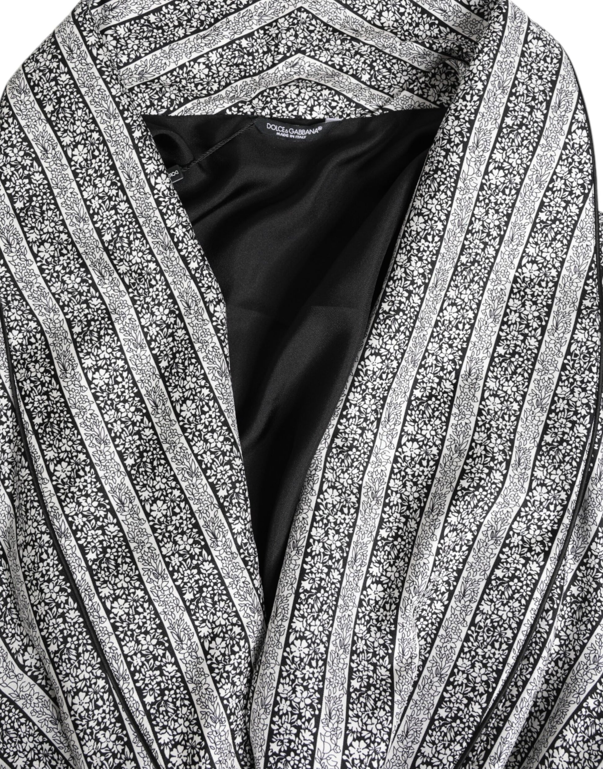 Dolce & Gabbana Multicolor Floral Robe Coat Wrap Jacket Dolce & Gabbana