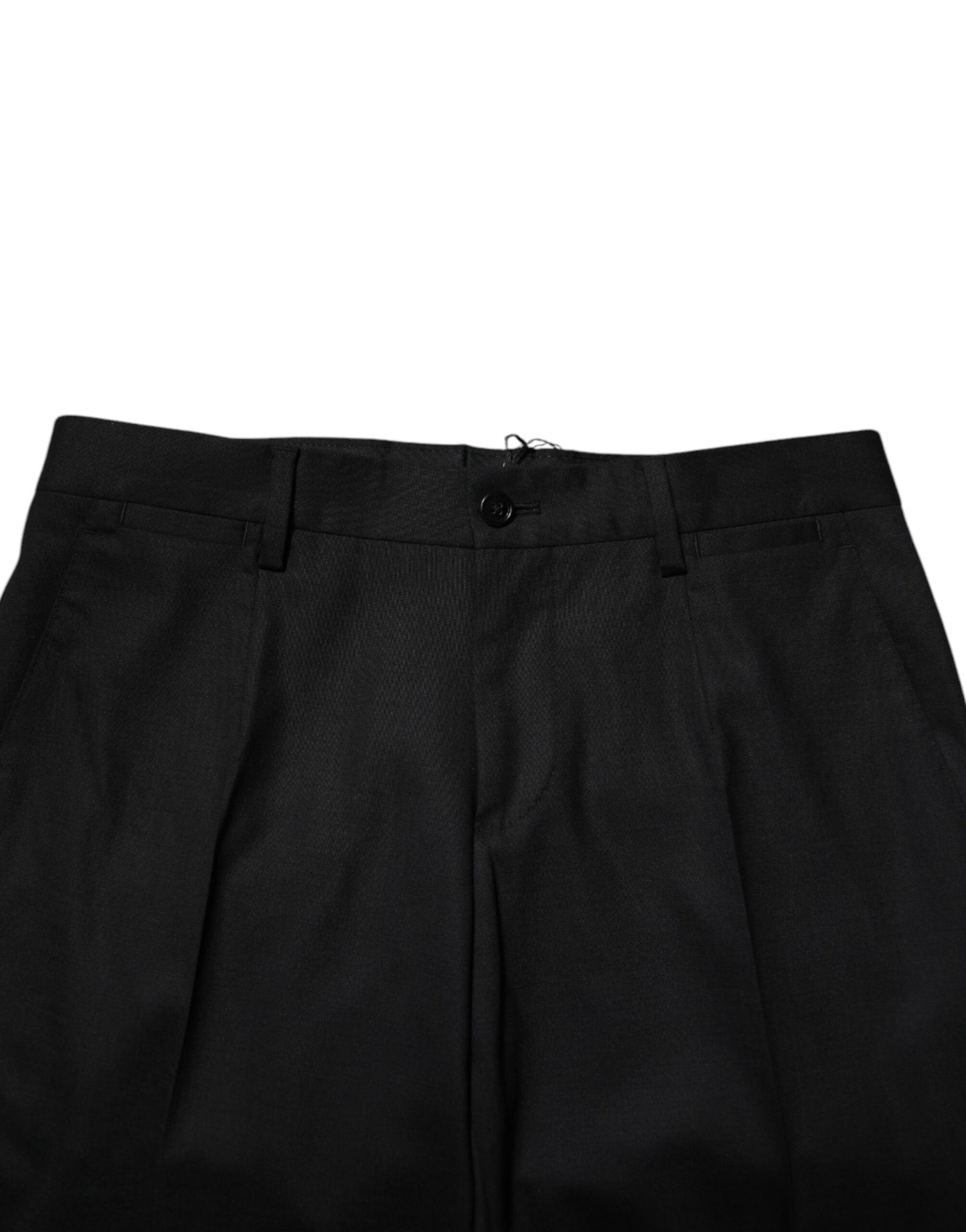 Dolce & Gabbana Black Wool Formal Dress Pants Dolce & Gabbana
