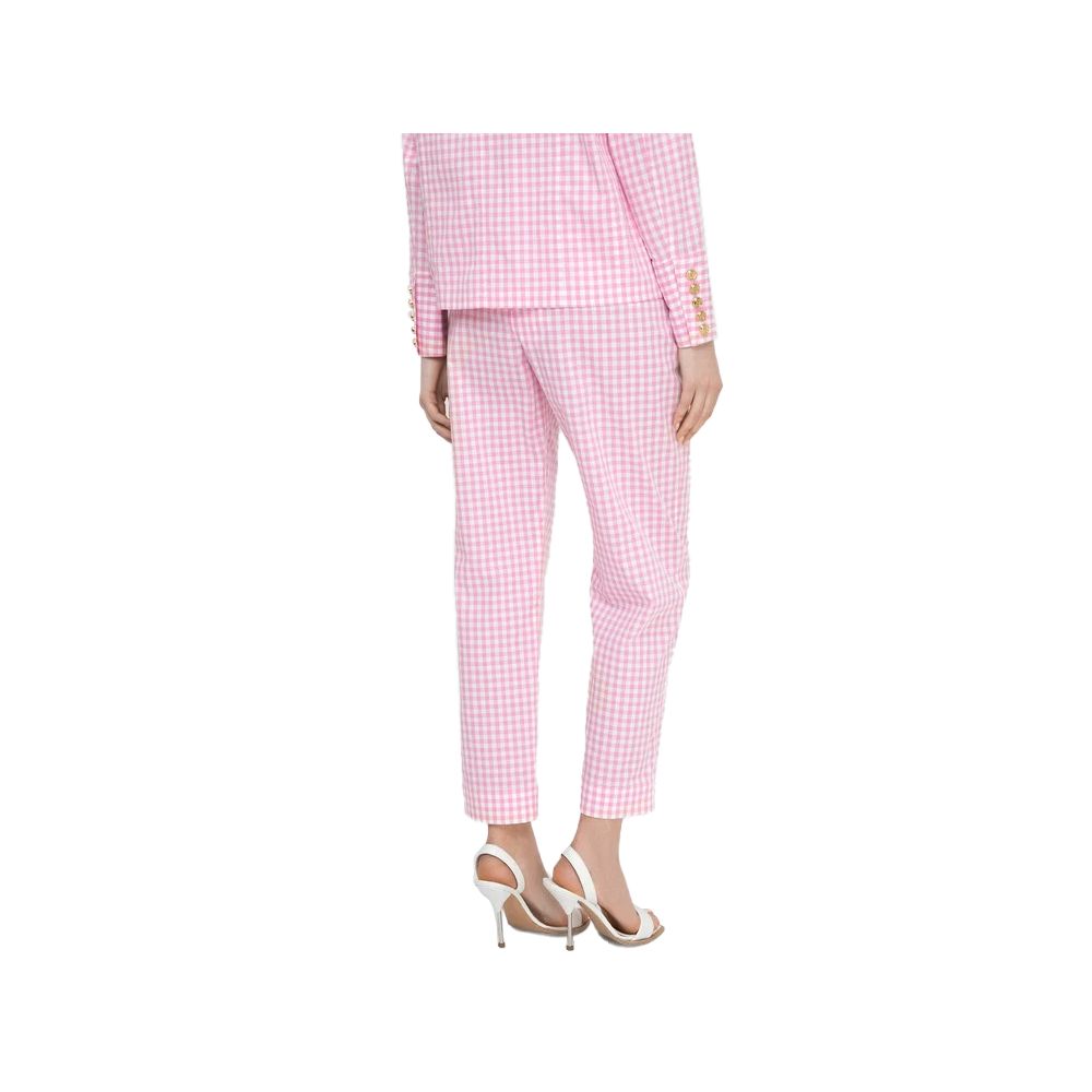 Balmain Pink Cotton Jeans & Pant Balmain