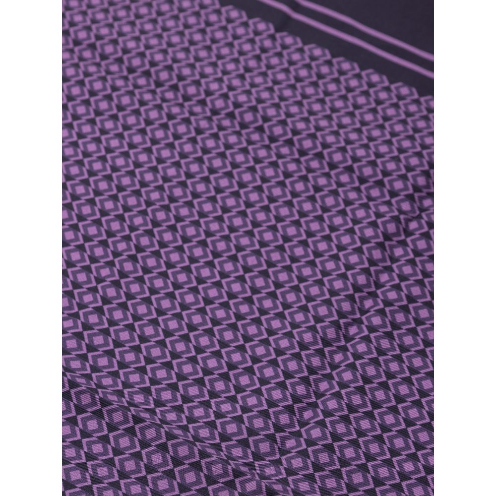 Dolce & Gabbana Purple Silk Pocket Square Dolce & Gabbana