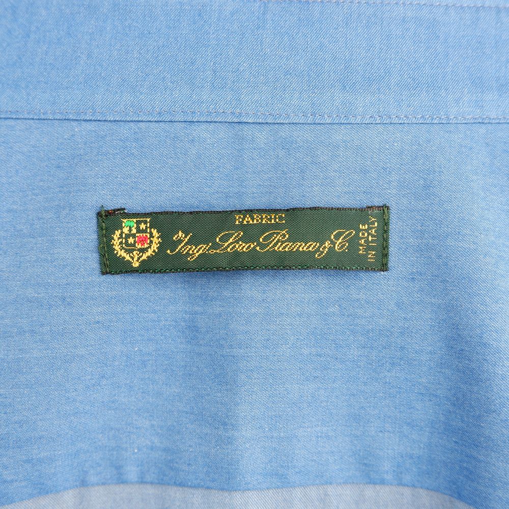 Made in Italy Blue Cotton Men's Shirt Made in Italy