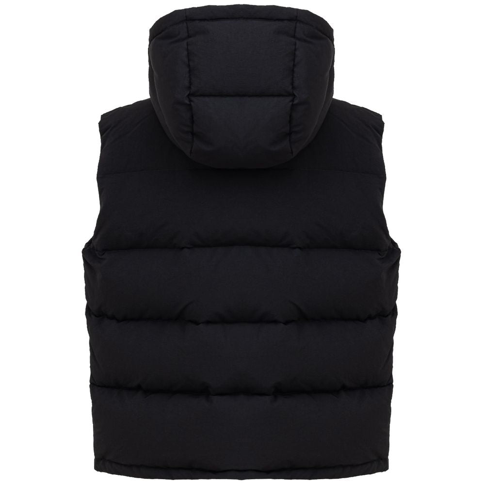 Dolce & Gabbana Black Polyester Sleveless Jacket Dolce & Gabbana