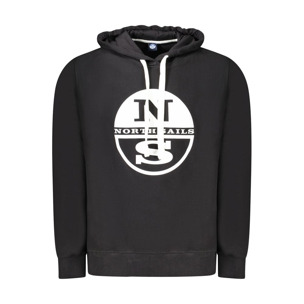 North Sails Black Cotton Men Sweater North Sails