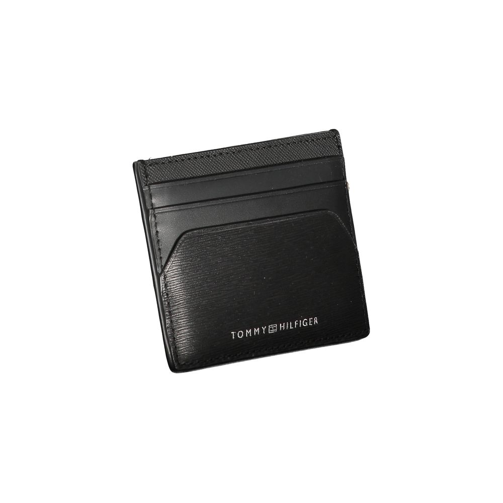 Tommy Hilfiger Black Leather Men Wallet Tommy Hilfiger