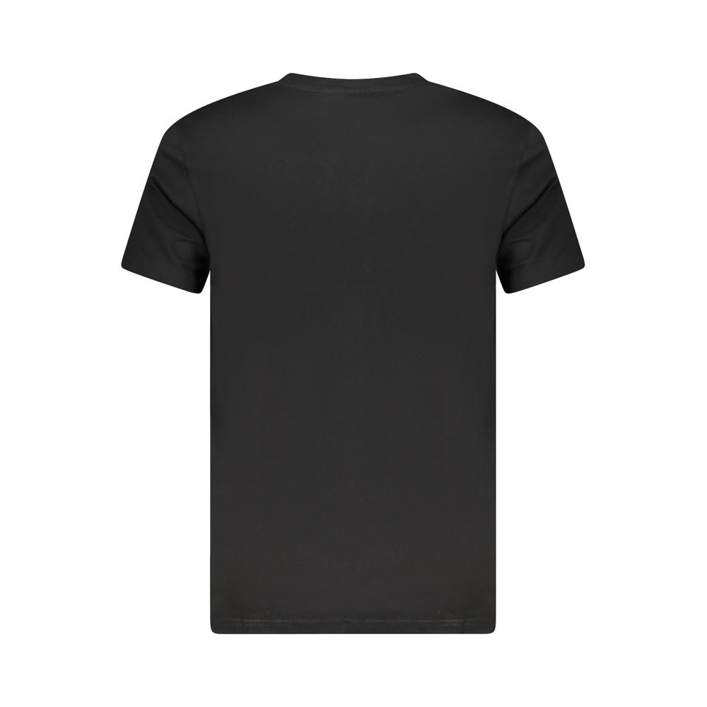 Cavalli Class Black Cotton Men T-Shirt Cavalli Class