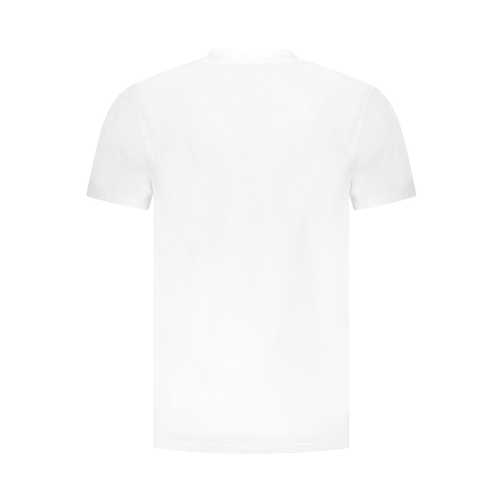 Cavalli Class White Cotton Men T-Shirt Cavalli Class