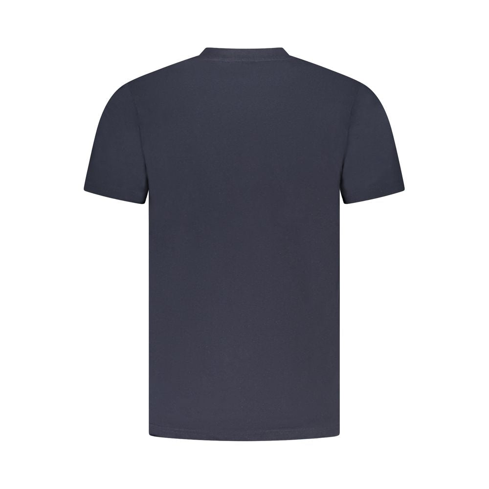 Cavalli Class Blue Cotton Men T-Shirt Cavalli Class