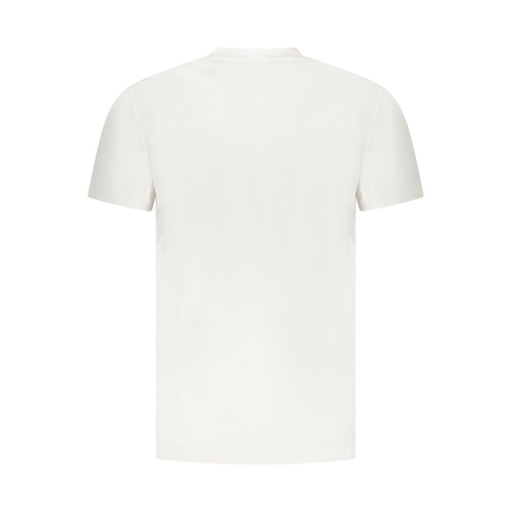 Cavalli Class White Cotton Men T-Shirt Cavalli Class