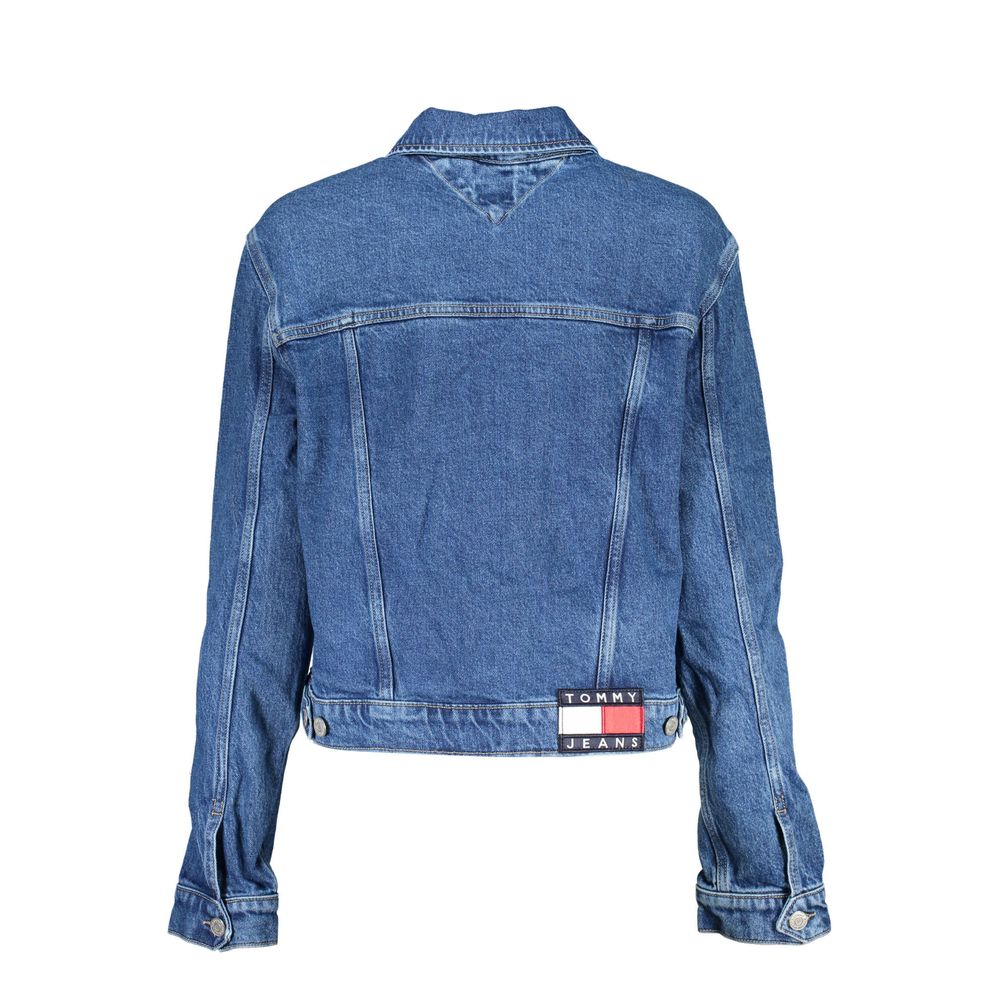 Tommy Hilfiger Blue Cotton Women Jacket Tommy Hilfiger