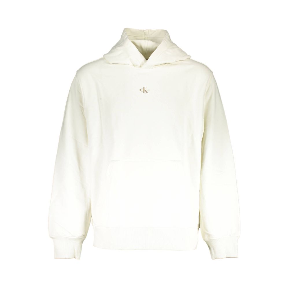 Calvin Klein White Cotton Men Sweater Calvin Klein