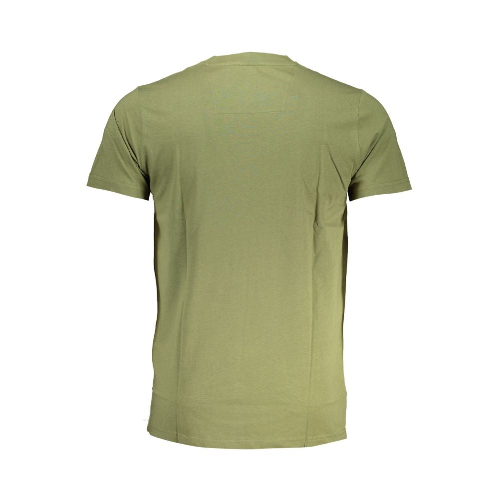Cavalli Class Green Cotton T-Shirt Cavalli Class