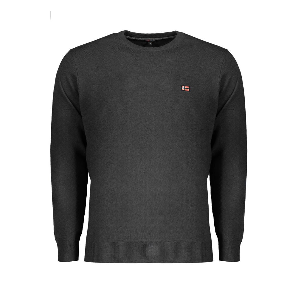 Norway 1963 Black Wool Men Sweater Norway 1963