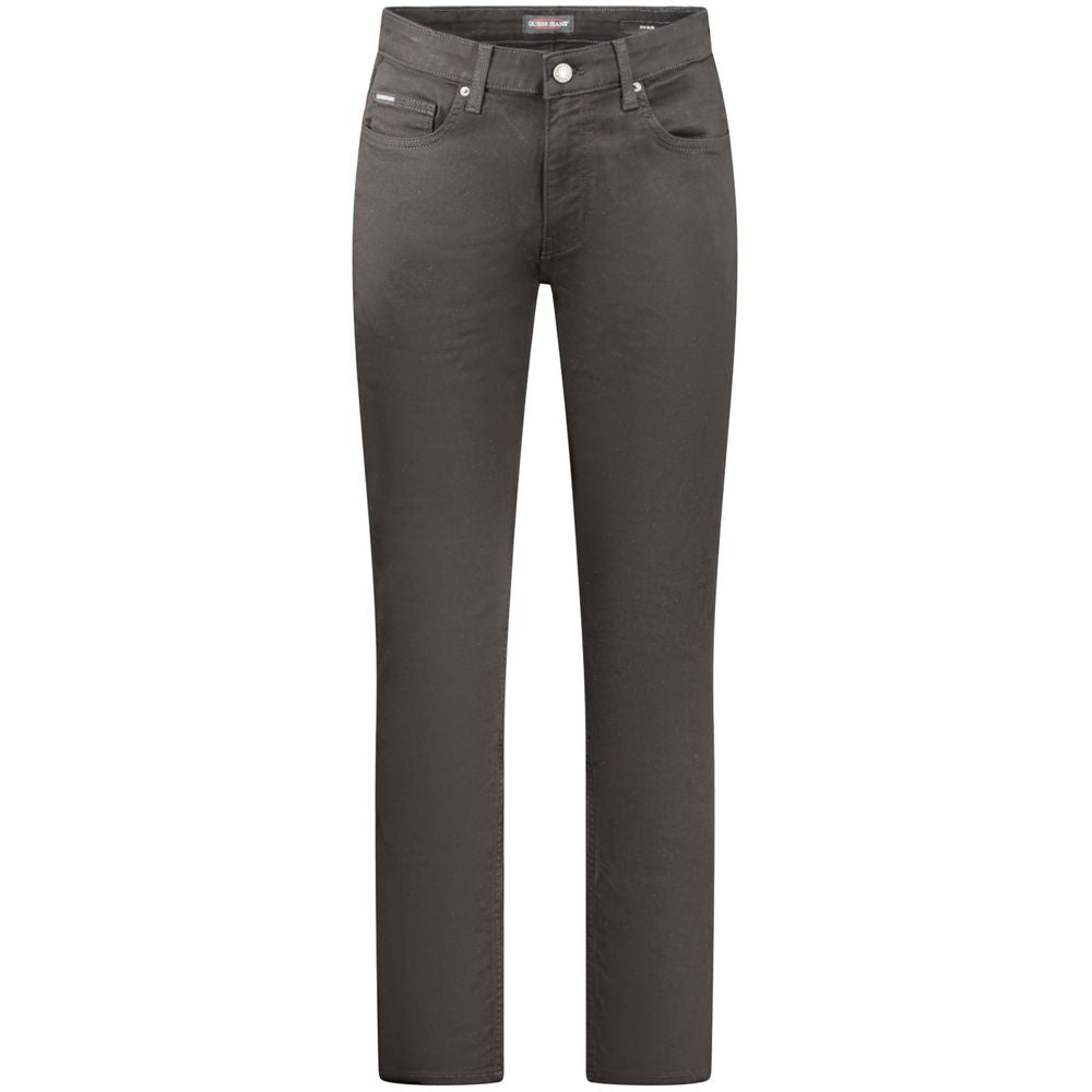 Guess Jeans Black Cotton Men Slim Jean Guess Jeans