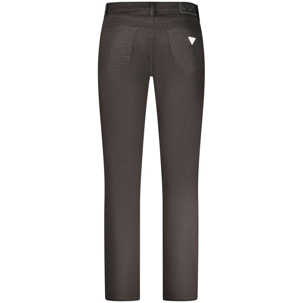 Guess Jeans Black Cotton Men Slim Jean Guess Jeans