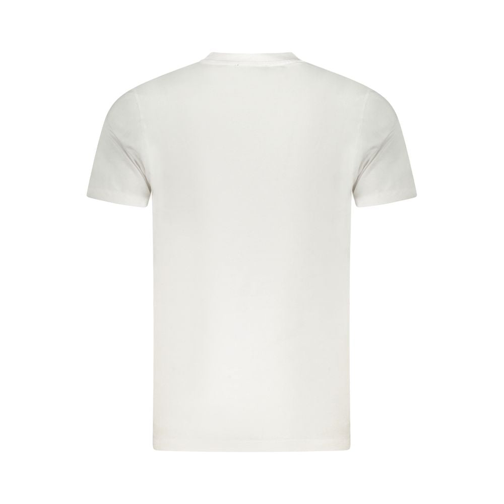 Cavalli Class Bianco Cotton Men T-Shirt Cavalli Class