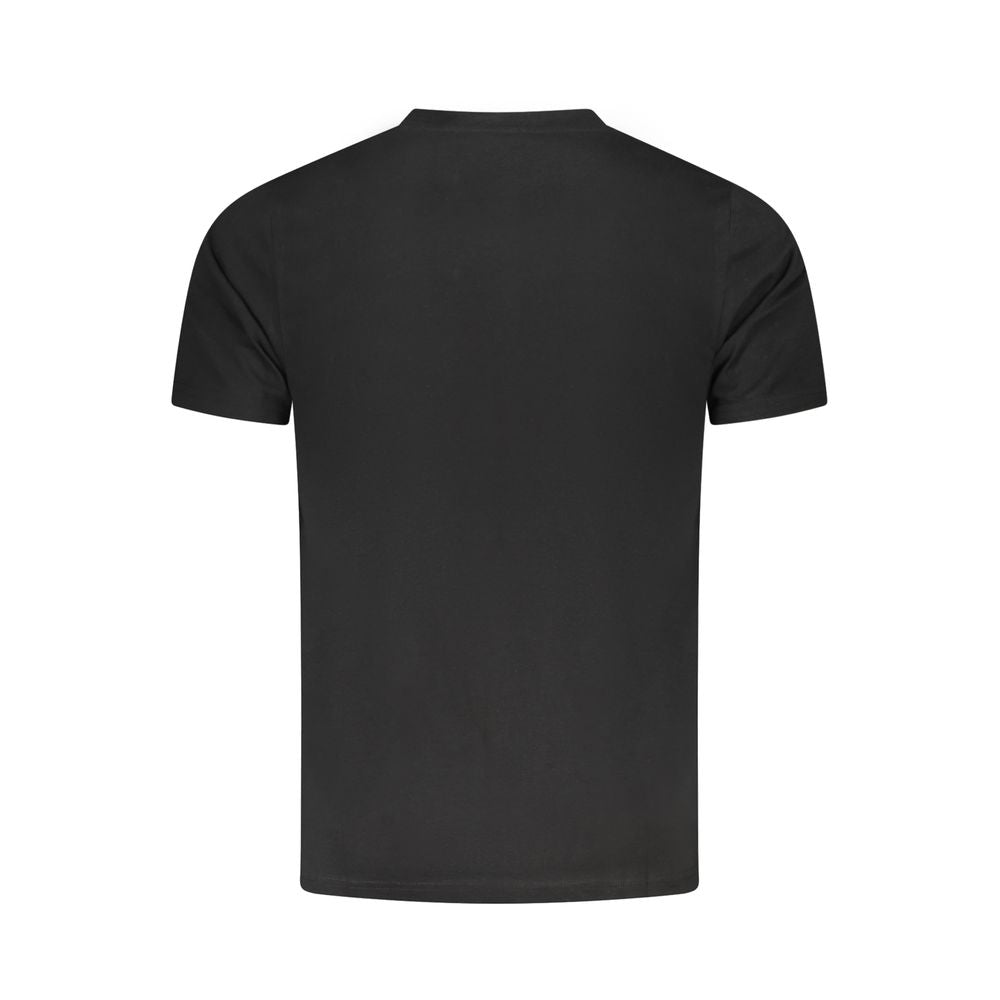 Cavalli Class Black Cotton T-Shirt Cavalli Class