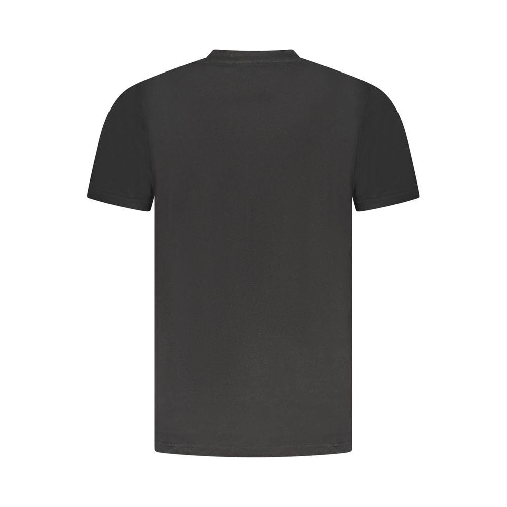 Cavalli Class Black Cotton Men T-Shirt Cavalli Class