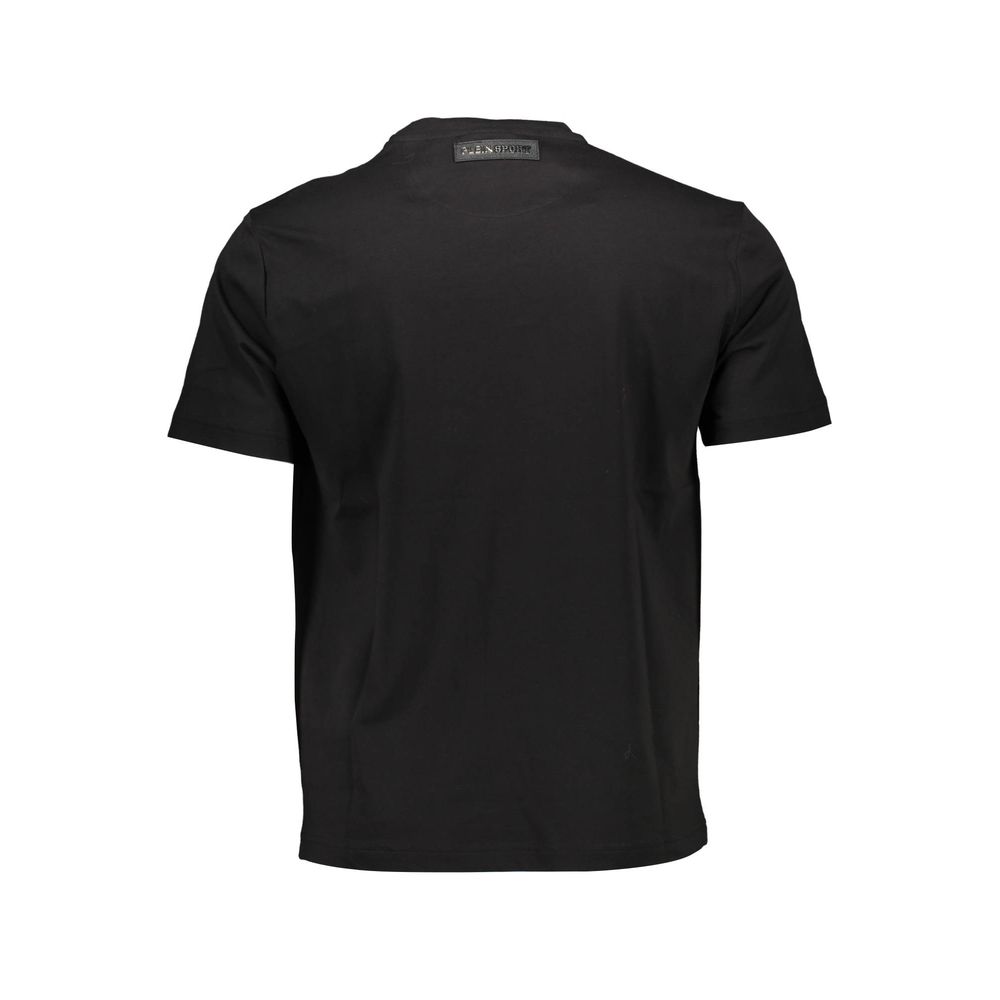 Plein Sport Black Cotton Men T-Shirt Plein Sport